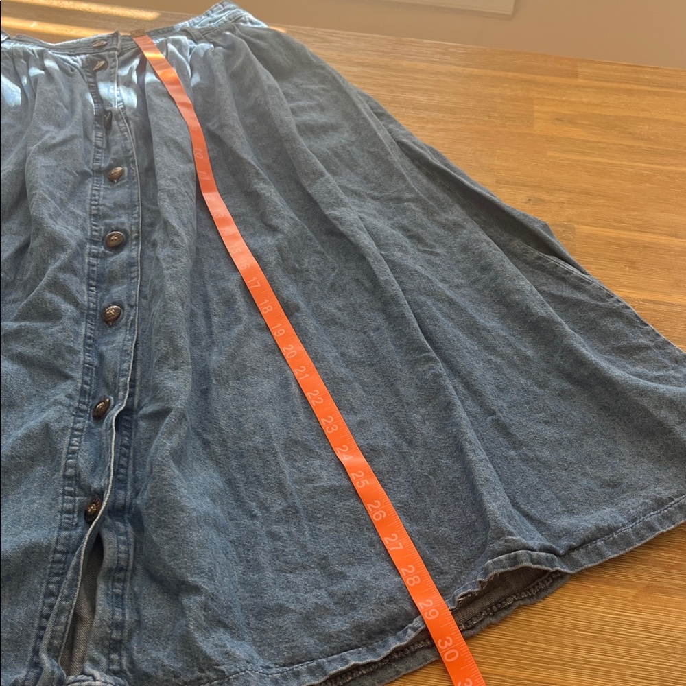 Dockers Petite Denim midi skirt VTG - Picture 5 of 8